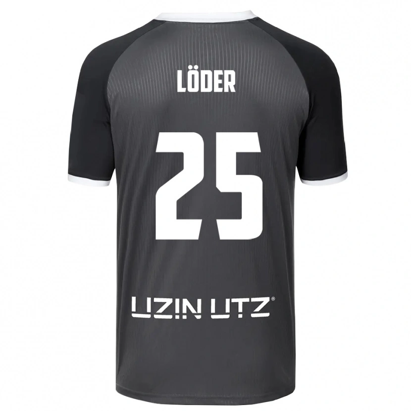 Danxen Damen Elias Löder #25 Grau Weiß Auswärtstrikot Trikot 2025/26 T-Shirt