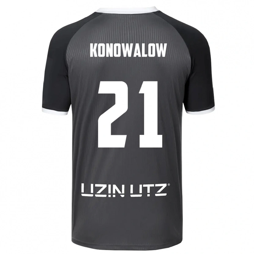Danxen Damen Stefan Konowalow #21 Grau Weiß Auswärtstrikot Trikot 2025/26 T-Shirt