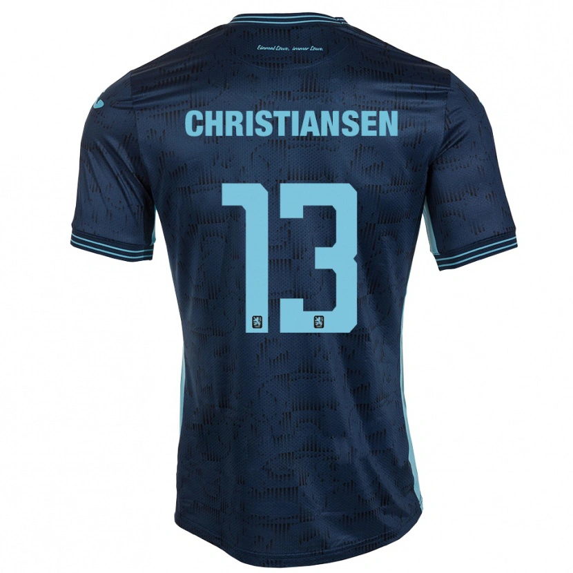 Danxen Damen Max Christiansen #13 Königsblau Auswärtstrikot Trikot 2025/26 T-Shirt