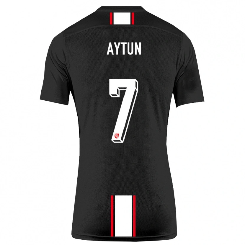 Danxen Damen Emre Aytun #7 Schwarz Weiß Auswärtstrikot Trikot 2025/26 T-Shirt