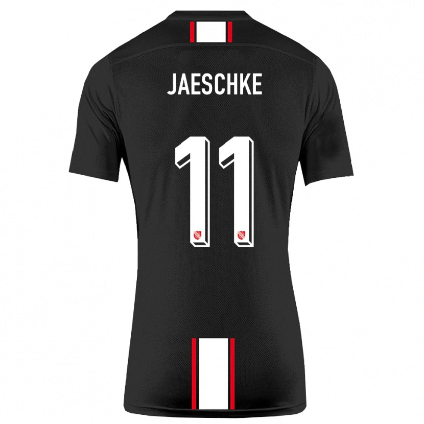Danxen Damen Yannik Jaeschke #11 Schwarz Weiß Auswärtstrikot Trikot 2025/26 T-Shirt