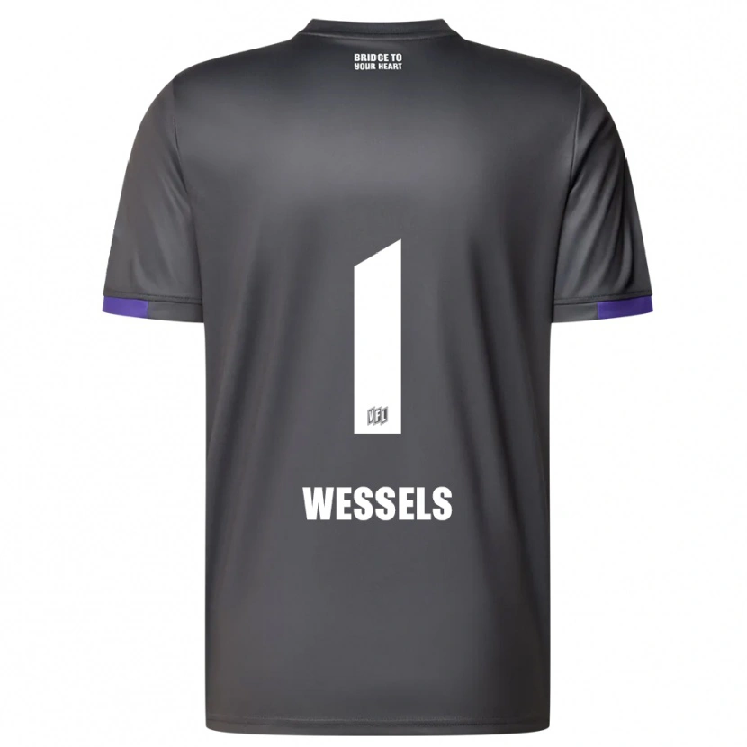 Danxen Damen Felix Wessels #1 Grau Lila Auswärtstrikot Trikot 2025/26 T-Shirt