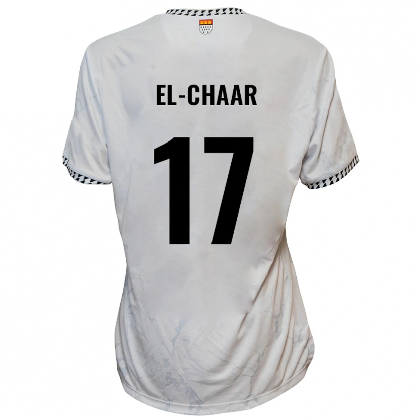 Danxen Damen Aboubaker El-Chaar #17 Weiß Schwarz Auswärtstrikot Trikot 2025/26 T-Shirt