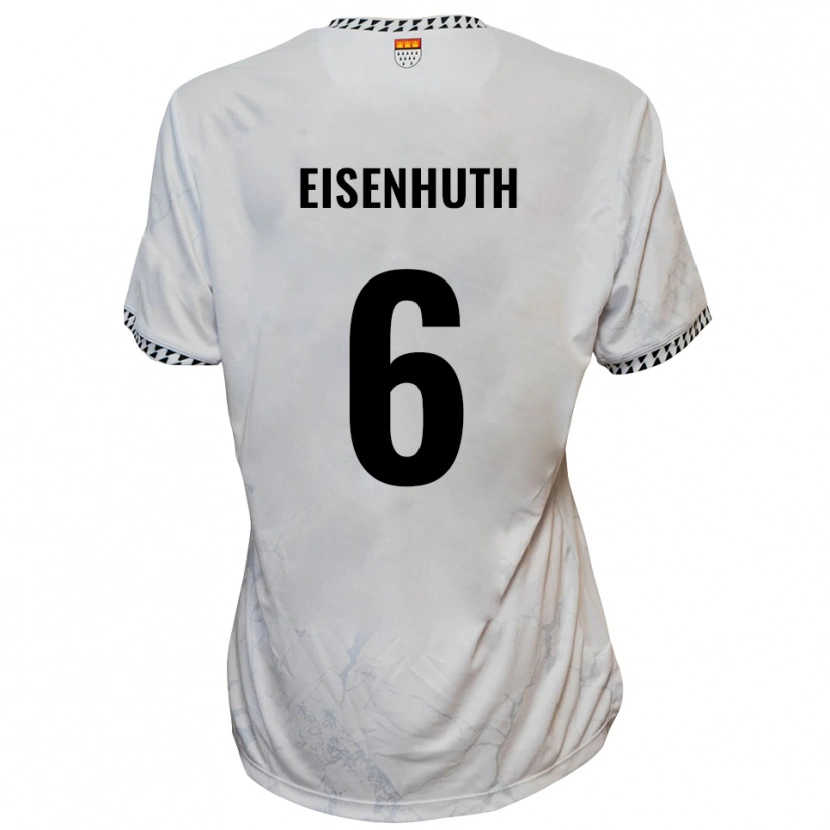 Danxen Damen Tobias Eisenhuth #6 Weiß Schwarz Auswärtstrikot Trikot 2025/26 T-Shirt
