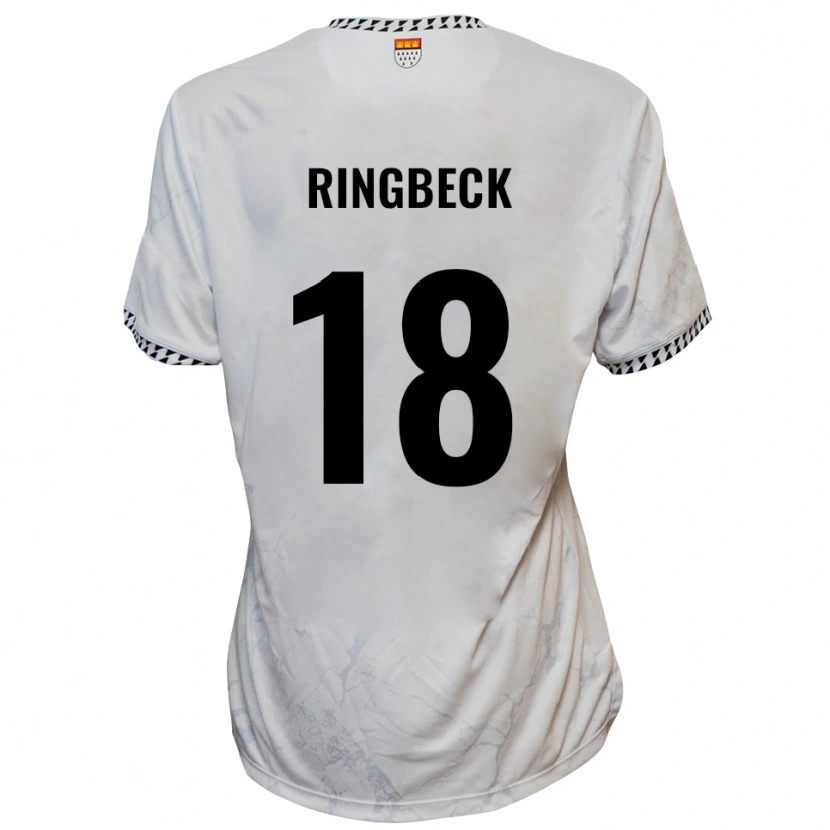 Danxen Damen Noah Ringbeck #18 Weiß Schwarz Auswärtstrikot Trikot 2025/26 T-Shirt