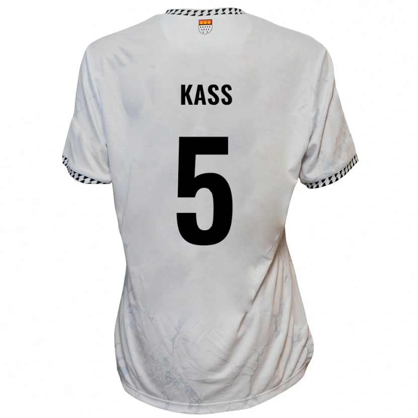 Danxen Damen Martin Kass #5 Weiß Schwarz Auswärtstrikot Trikot 2025/26 T-Shirt