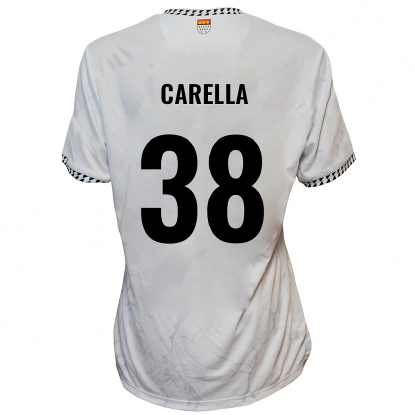 Danxen Damen Samuele Carella #38 Weiß Schwarz Auswärtstrikot Trikot 2025/26 T-Shirt