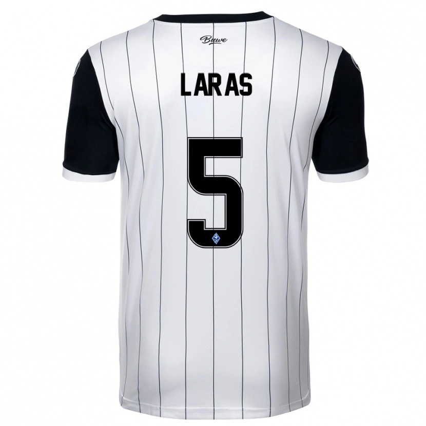 Danxen Damen Noah Laras #5 Weiß Schwarz Auswärtstrikot Trikot 2025/26 T-Shirt