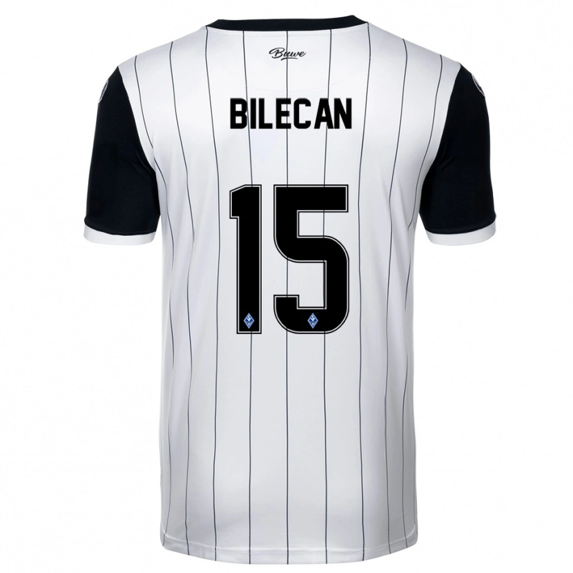 Danxen Damen Engin Bilecan #15 Weiß Schwarz Auswärtstrikot Trikot 2025/26 T-Shirt
