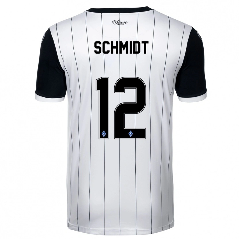 Danxen Damen Niclas Schmidt #12 Weiß Schwarz Auswärtstrikot Trikot 2025/26 T-Shirt
