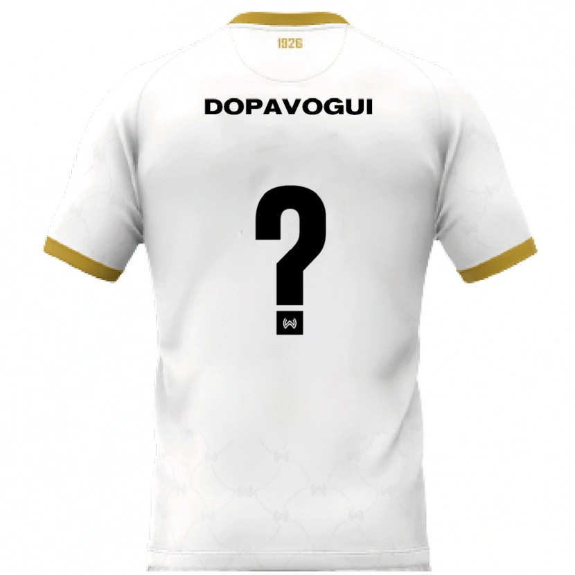 Danxen Damen Zeze Dopavogui #0 Weiß Gold Auswärtstrikot Trikot 2025/26 T-Shirt