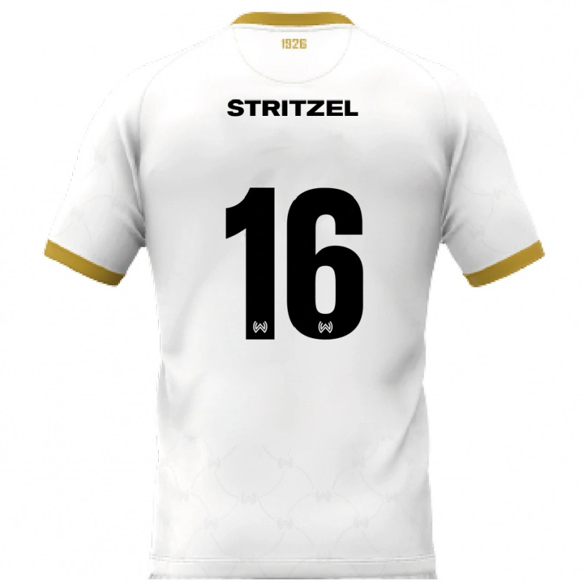 Danxen Damen Florian Stritzel #16 Weiß Gold Auswärtstrikot Trikot 2025/26 T-Shirt