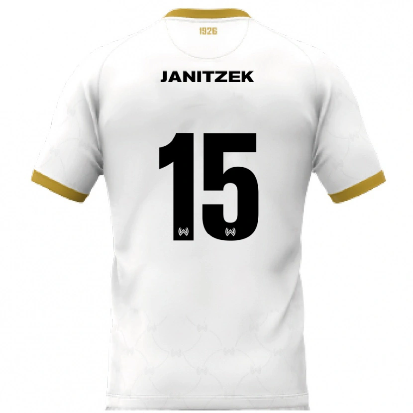Danxen Damen Justin Janitzek #15 Weiß Gold Auswärtstrikot Trikot 2025/26 T-Shirt
