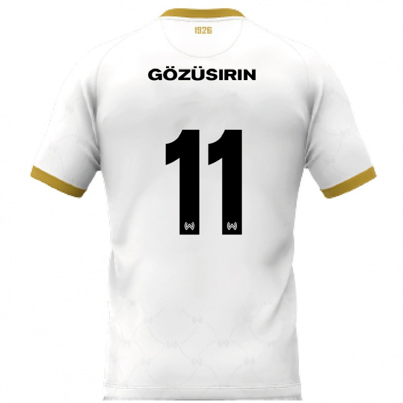 Danxen Damen Tarik Gözüsirin #11 Weiß Gold Auswärtstrikot Trikot 2025/26 T-Shirt