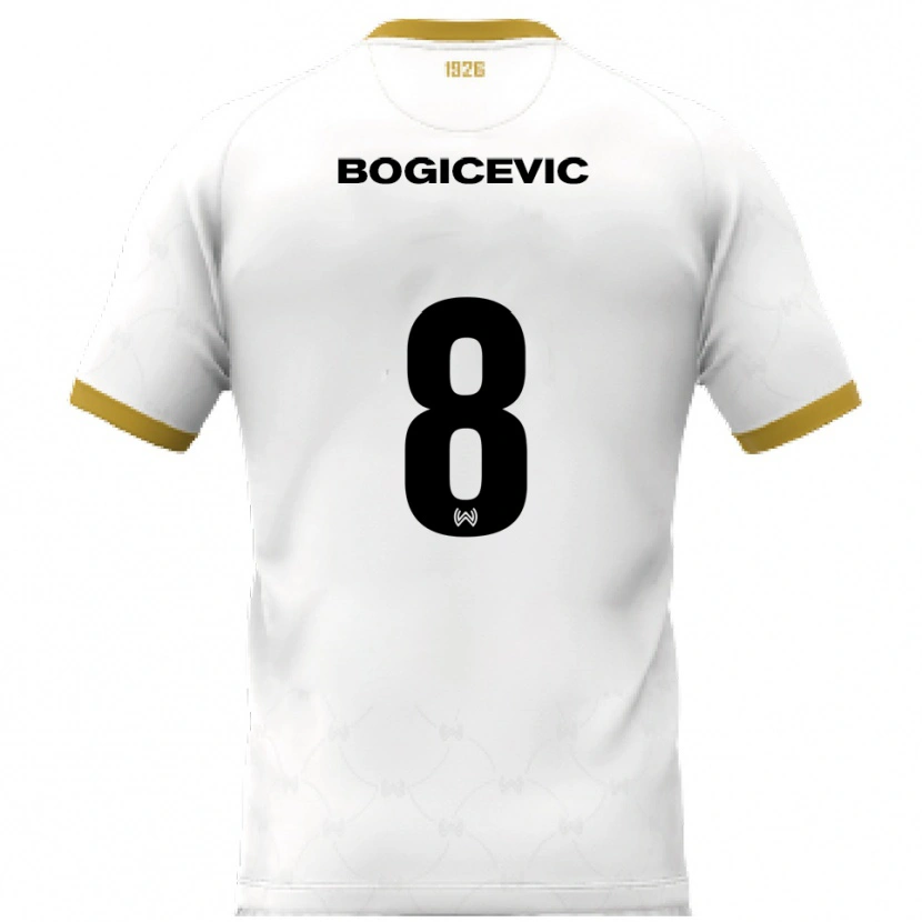 Danxen Damen Donny Bogicevic #8 Weiß Gold Auswärtstrikot Trikot 2025/26 T-Shirt