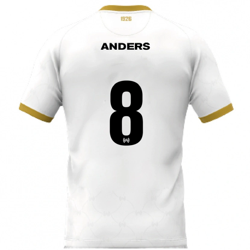 Danxen Damen Len Anders #8 Weiß Gold Auswärtstrikot Trikot 2025/26 T-Shirt