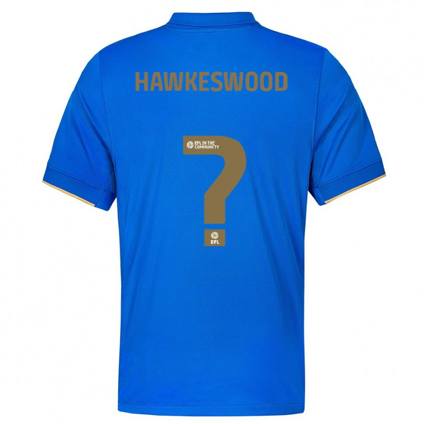 Danxen Kinder Fynn Hawkeswood #0 Blau Gold Heimtrikot Trikot 2025/26 T-Shirt