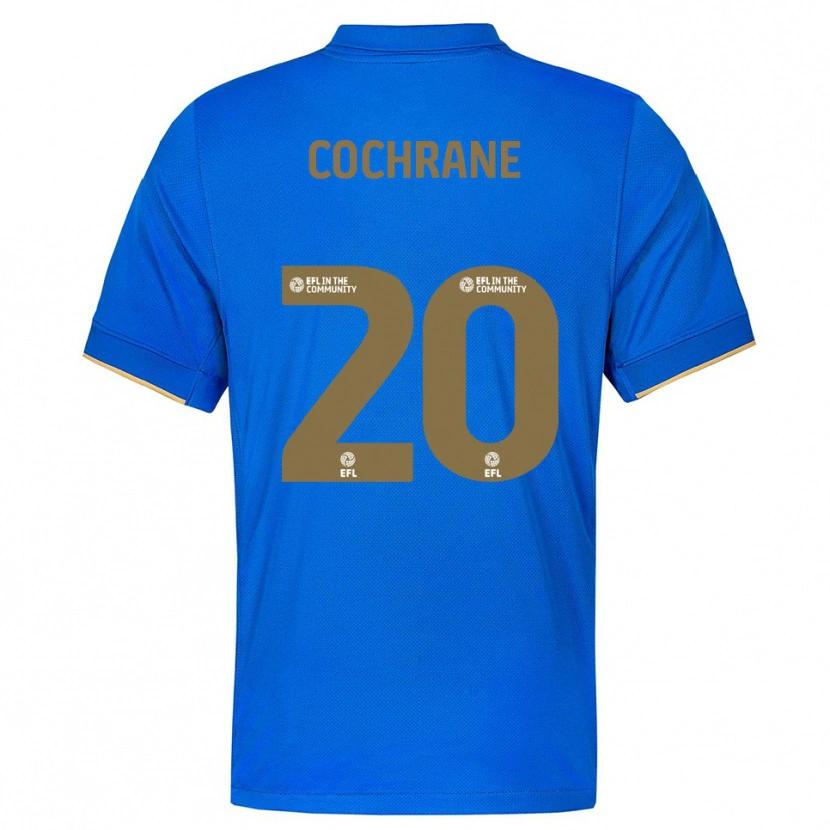 Danxen Kinder Alex Cochrane #20 Blau Gold Heimtrikot Trikot 2025/26 T-Shirt