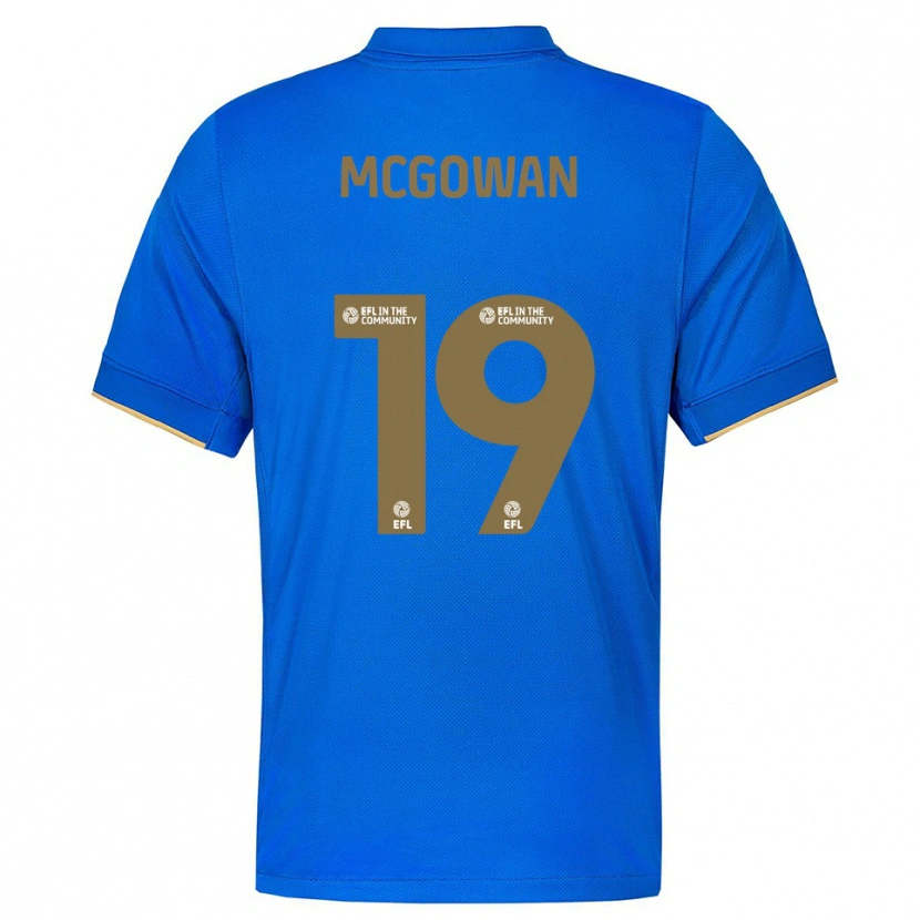 Danxen Kinder Tegan Mcgowan #19 Blau Gold Heimtrikot Trikot 2025/26 T-Shirt