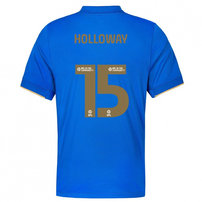 Danxen Kinder Rebecca Holloway #15 Blau Gold Heimtrikot Trikot 2025/26 T-Shirt