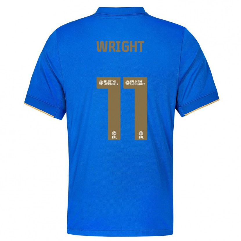 Danxen Kinder Scott Wright #11 Blau Gold Heimtrikot Trikot 2025/26 T-Shirt