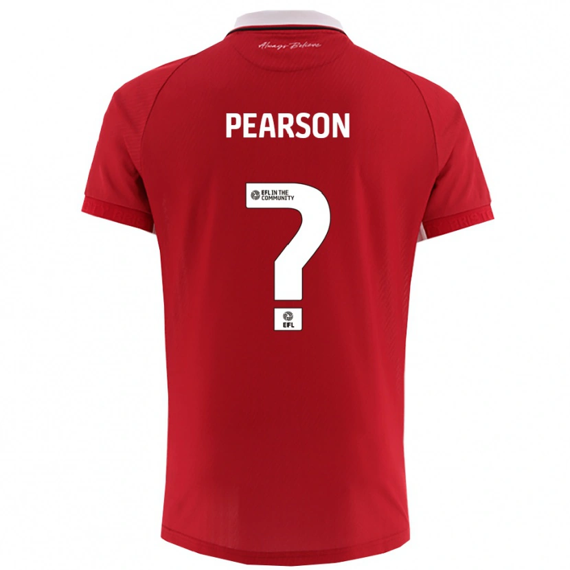 Danxen Kinder Sam Pearson #0 Rot Weiß Heimtrikot Trikot 2025/26 T-Shirt