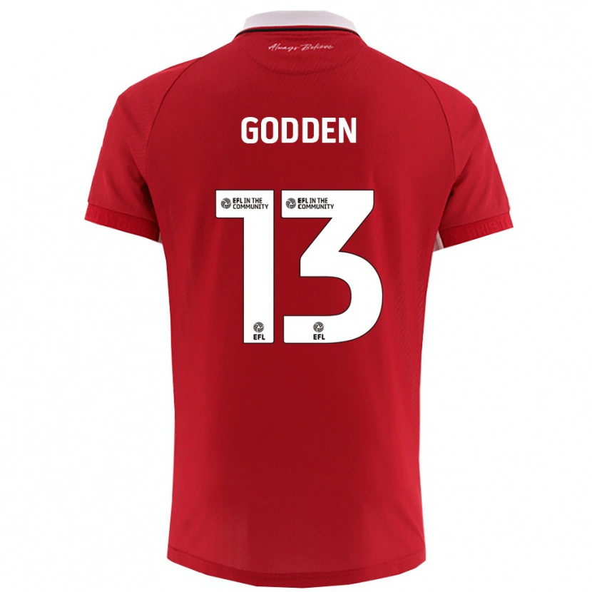 Danxen Kinder Freddie Godden #13 Rot Weiß Heimtrikot Trikot 2025/26 T-Shirt
