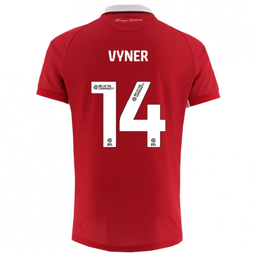 Danxen Kinder Zak Vyner #14 Rot Weiß Heimtrikot Trikot 2025/26 T-Shirt