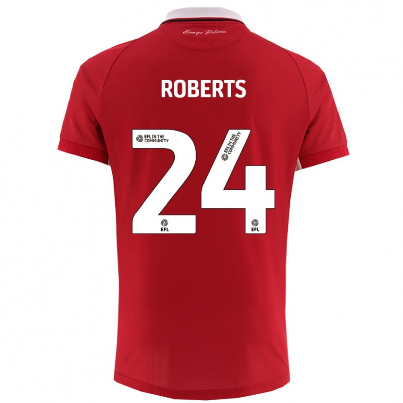 Danxen Kinder Haydon Roberts #24 Rot Weiß Heimtrikot Trikot 2025/26 T-Shirt
