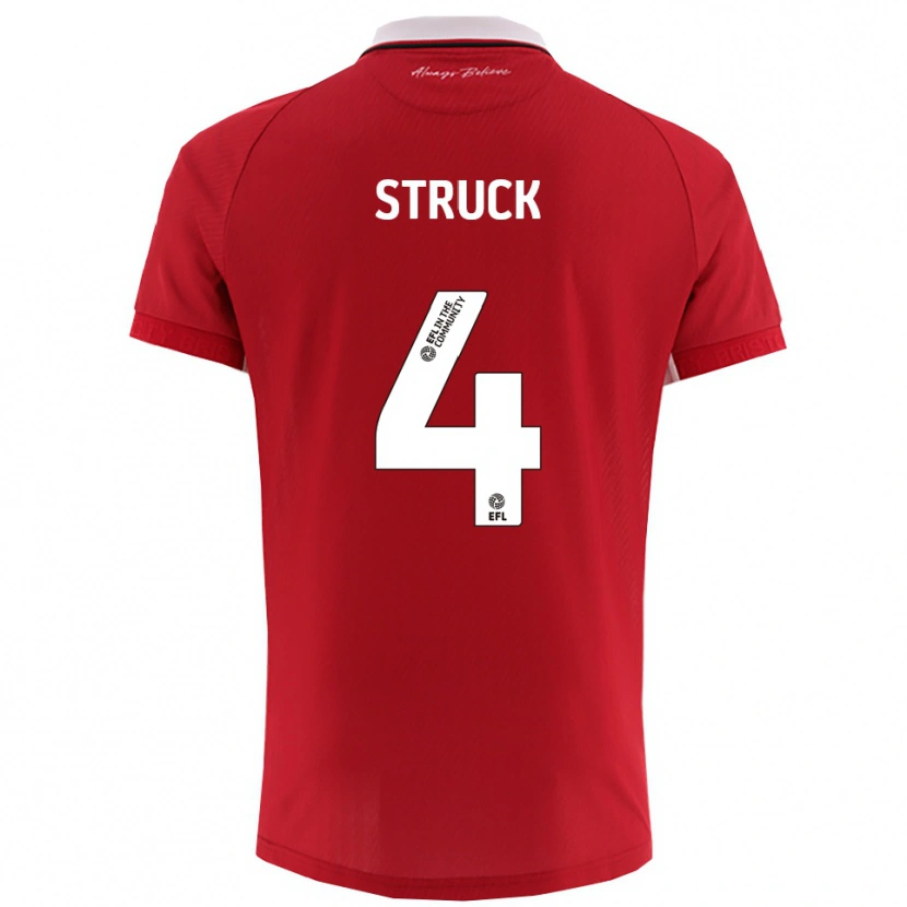 Danxen Kinder Sille Struck #4 Rot Weiß Heimtrikot Trikot 2025/26 T-Shirt