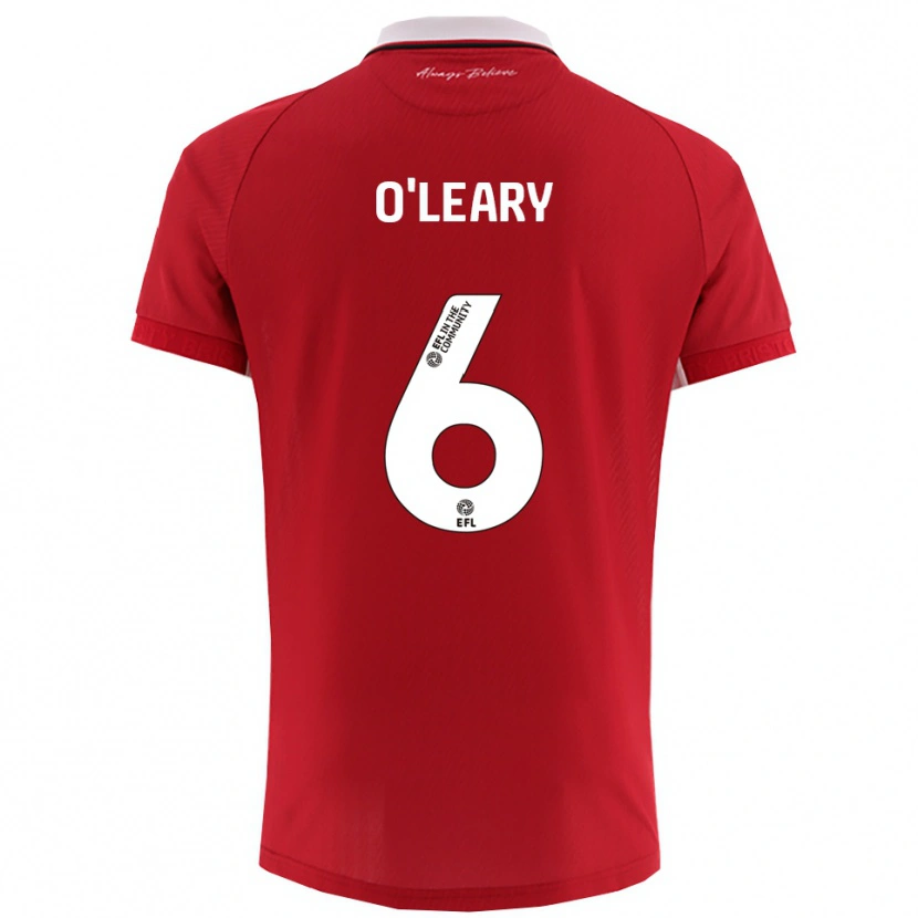 Danxen Kinder Lia O'leary #6 Rot Weiß Heimtrikot Trikot 2025/26 T-Shirt