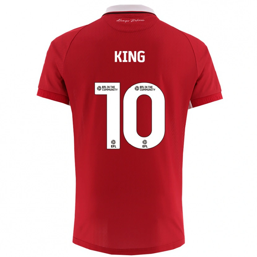 Danxen Kinder Andy King #10 Rot Weiß Heimtrikot Trikot 2025/26 T-Shirt