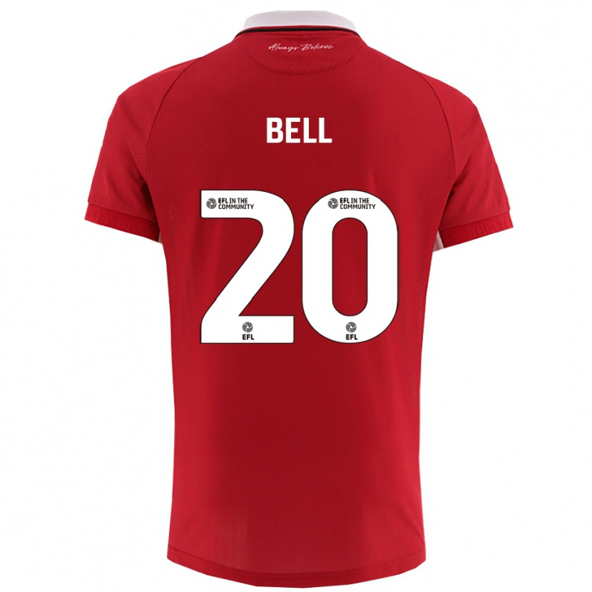 Danxen Kinder Sam Bell #20 Rot Weiß Heimtrikot Trikot 2025/26 T-Shirt