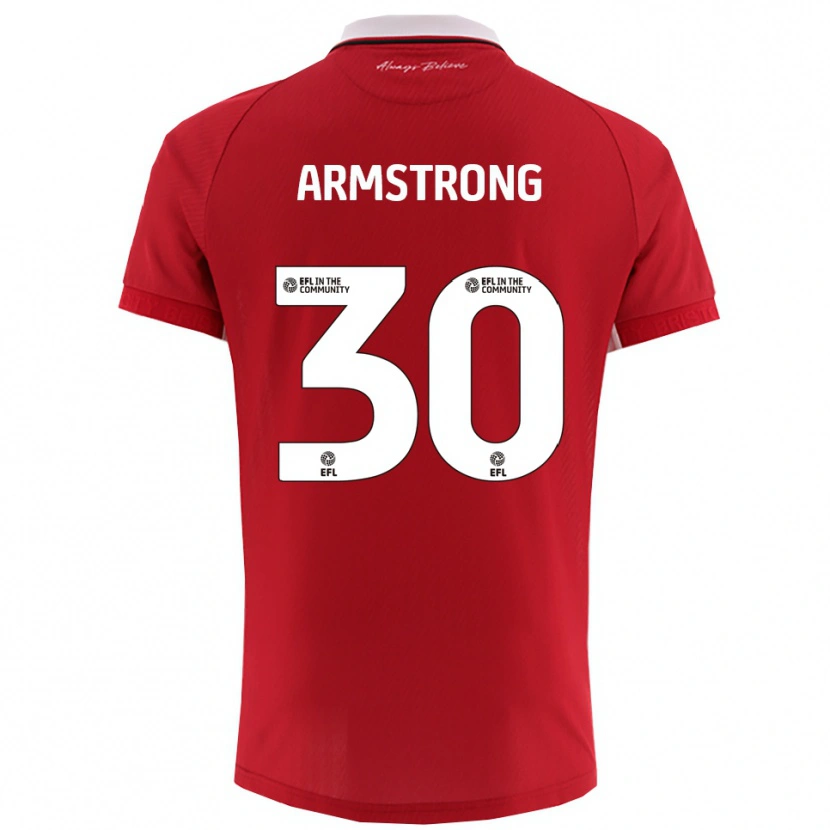 Danxen Kinder Sinclair Armstrong #30 Rot Weiß Heimtrikot Trikot 2025/26 T-Shirt