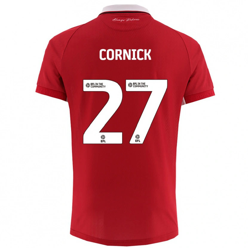 Danxen Kinder Harry Cornick #27 Rot Weiß Heimtrikot Trikot 2025/26 T-Shirt