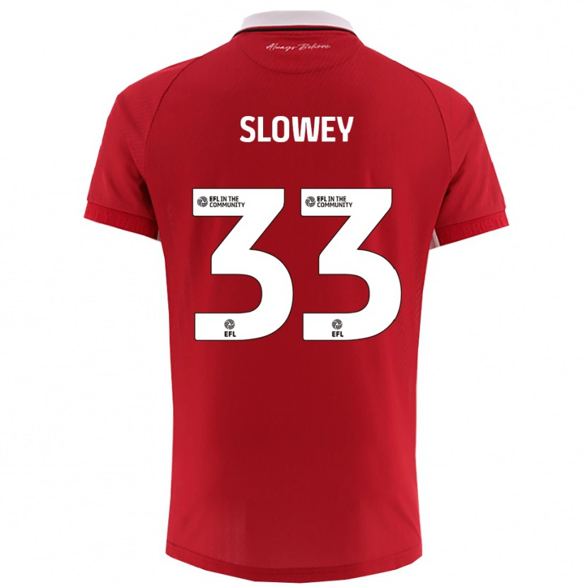 Danxen Kinder Josh Campbell-Slowey #33 Rot Weiß Heimtrikot Trikot 2025/26 T-Shirt