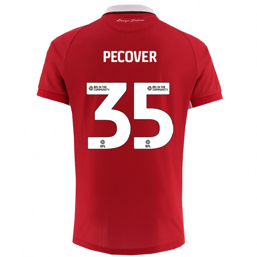 Danxen Kinder Leo Pecover #35 Rot Weiß Heimtrikot Trikot 2025/26 T-Shirt