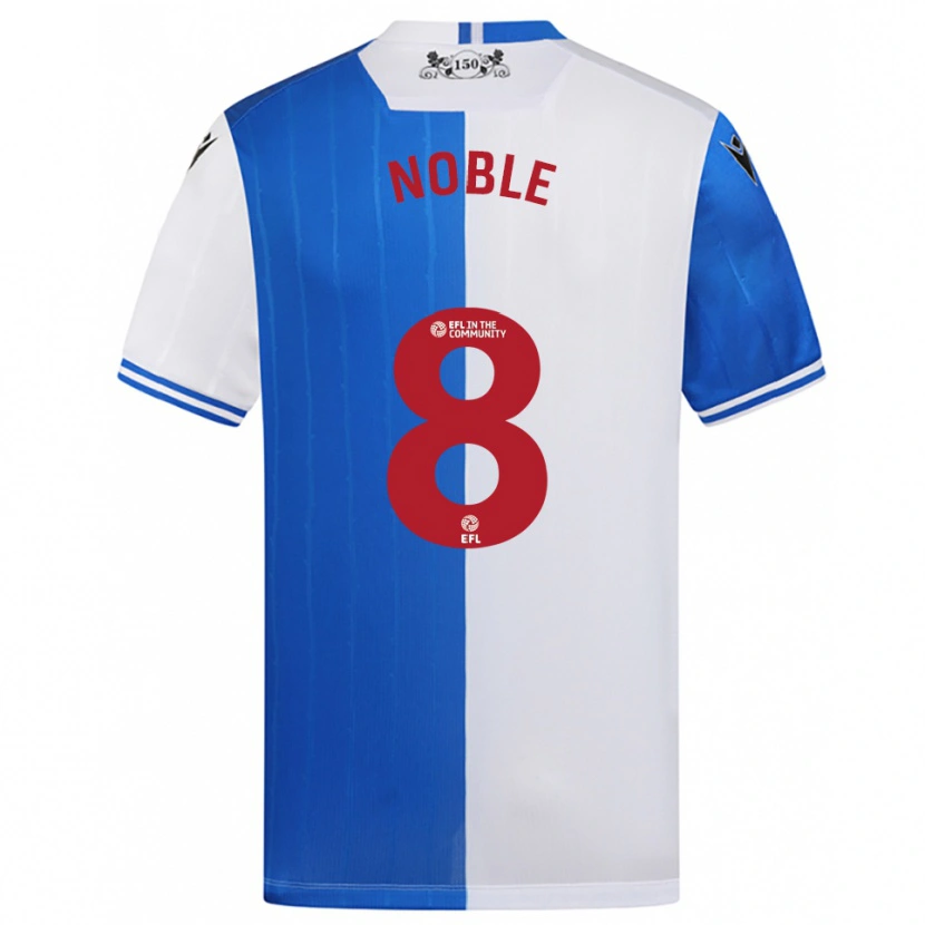 Danxen Kinder Ellie Noble #8 Blau Weiß Heimtrikot Trikot 2025/26 T-Shirt