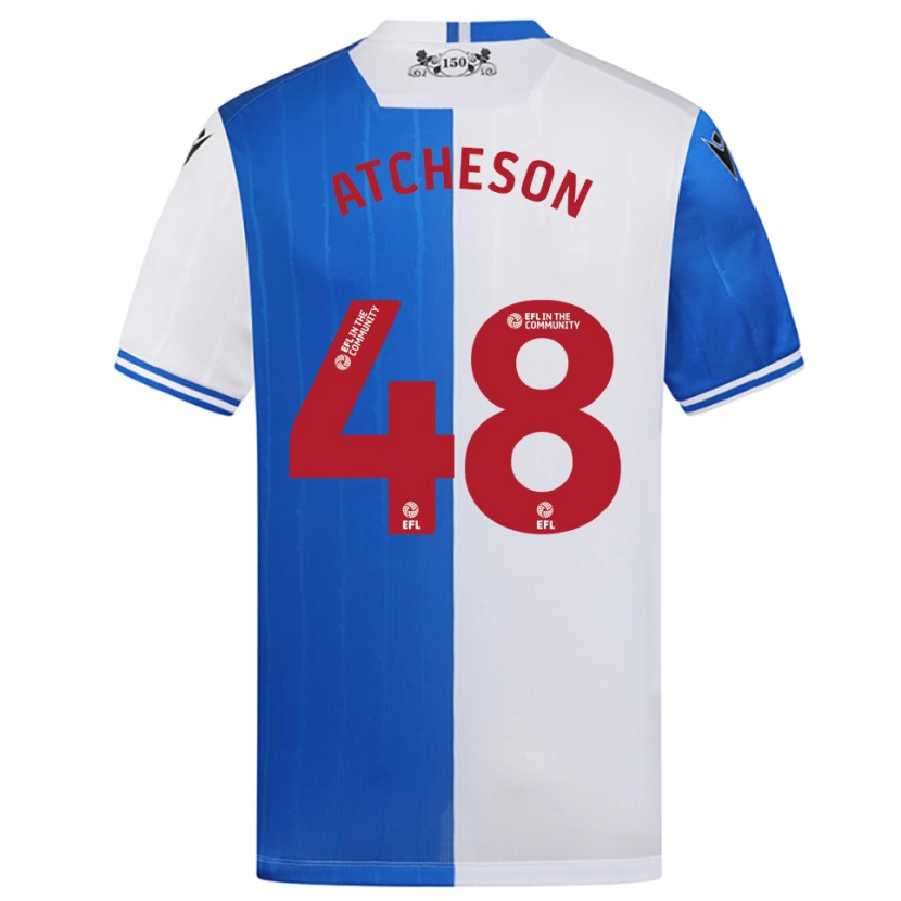 Danxen Kinder Tom Atcheson #48 Blau Weiß Heimtrikot Trikot 2025/26 T-Shirt
