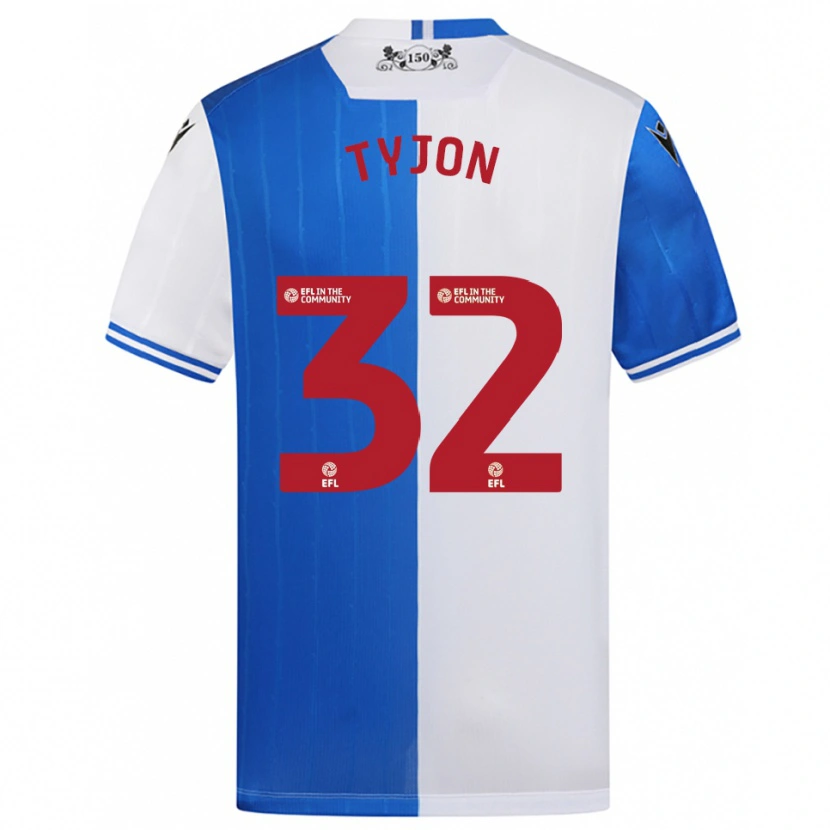 Danxen Kinder Igor Tyjon #32 Blau Weiß Heimtrikot Trikot 2025/26 T-Shirt