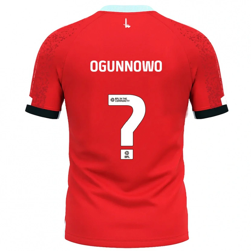 Danxen Kinder Joshua Ogunnowo #0 Rot Weiß Heimtrikot Trikot 2025/26 T-Shirt