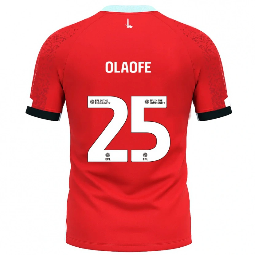 Danxen Kinder Tanto Olaofe #25 Rot Weiß Heimtrikot Trikot 2025/26 T-Shirt