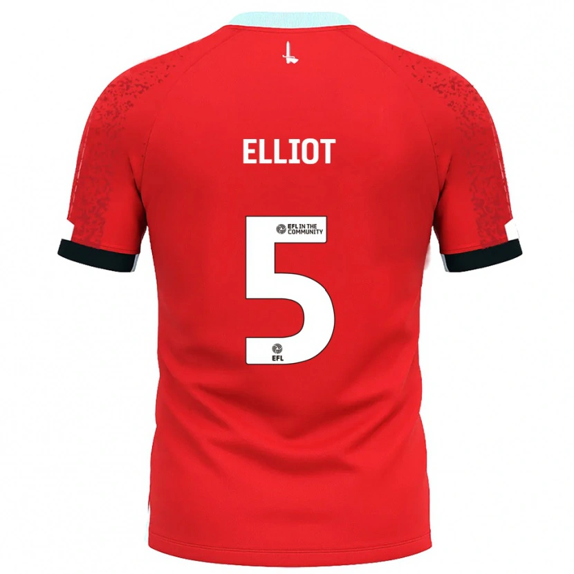 Danxen Kinder Tate Elliot #5 Rot Weiß Heimtrikot Trikot 2025/26 T-Shirt