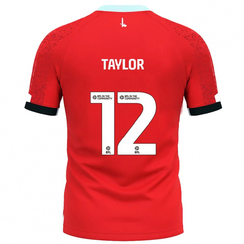 Danxen Kinder Terry Taylor #12 Rot Weiß Heimtrikot Trikot 2025/26 T-Shirt