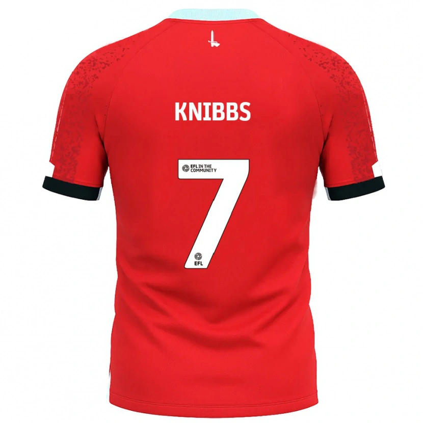 Danxen Kinder Harvey Knibbs #7 Rot Weiß Heimtrikot Trikot 2025/26 T-Shirt