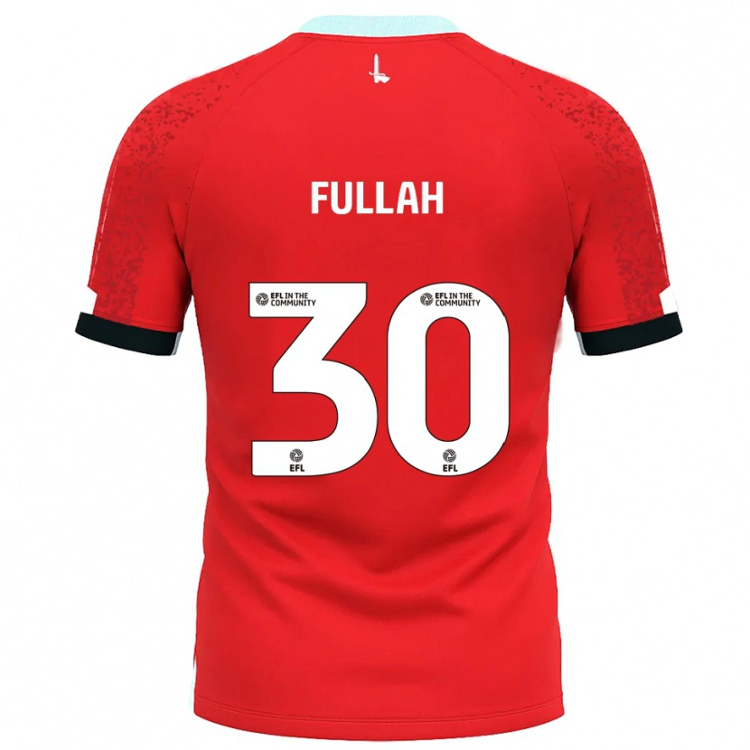Danxen Kinder Ibrahim Fullah #30 Rot Weiß Heimtrikot Trikot 2025/26 T-Shirt