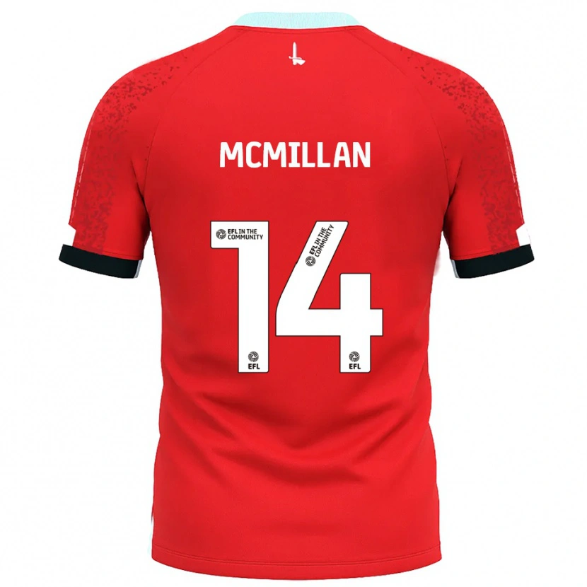 Danxen Kinder Ellis Mcmillan #14 Rot Weiß Heimtrikot Trikot 2025/26 T-Shirt