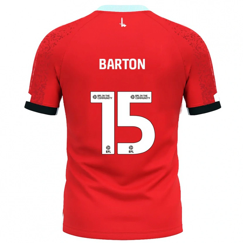 Danxen Kinder Kayleigh Barton #15 Rot Weiß Heimtrikot Trikot 2025/26 T-Shirt