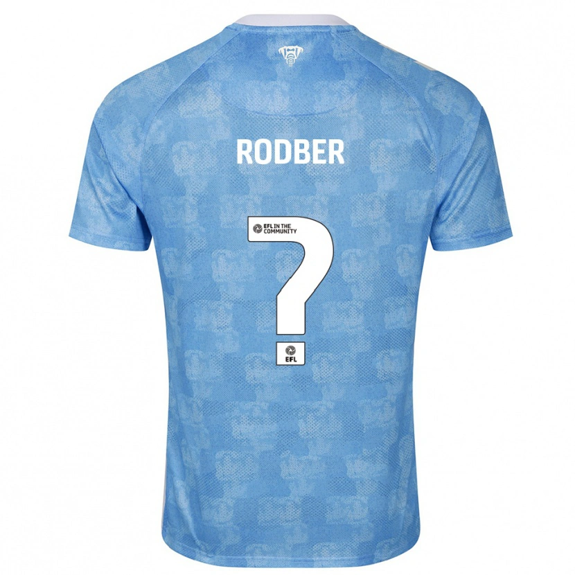 Danxen Kinder Samuel Rodber #0 Himmelblau Weiß Heimtrikot Trikot 2025/26 T-Shirt