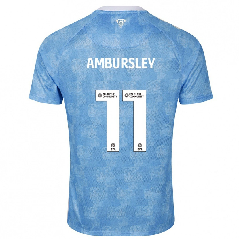 Danxen Kinder Conrad Ambursley #11 Himmelblau Weiß Heimtrikot Trikot 2025/26 T-Shirt
